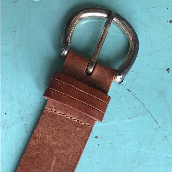 eddie bauer leather belt - Picture 2 of 6